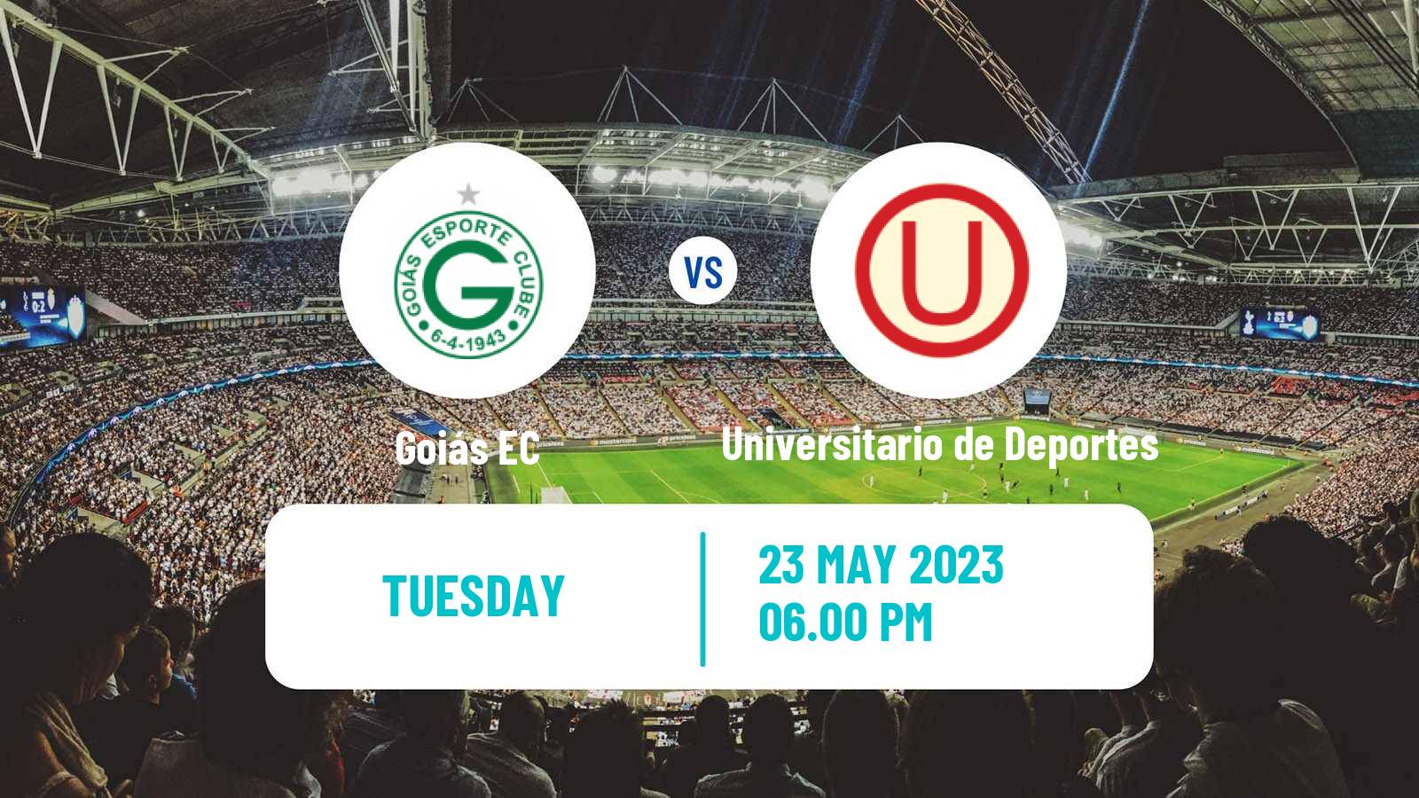 Soccer Copa Sudamericana Goiás - Universitario de Deportes