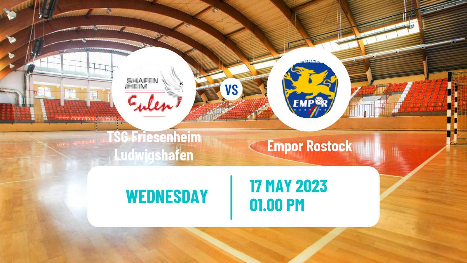 Handball German 2 Bundesliga Handball TSG Friesenheim Ludwigshafen - Empor Rostock