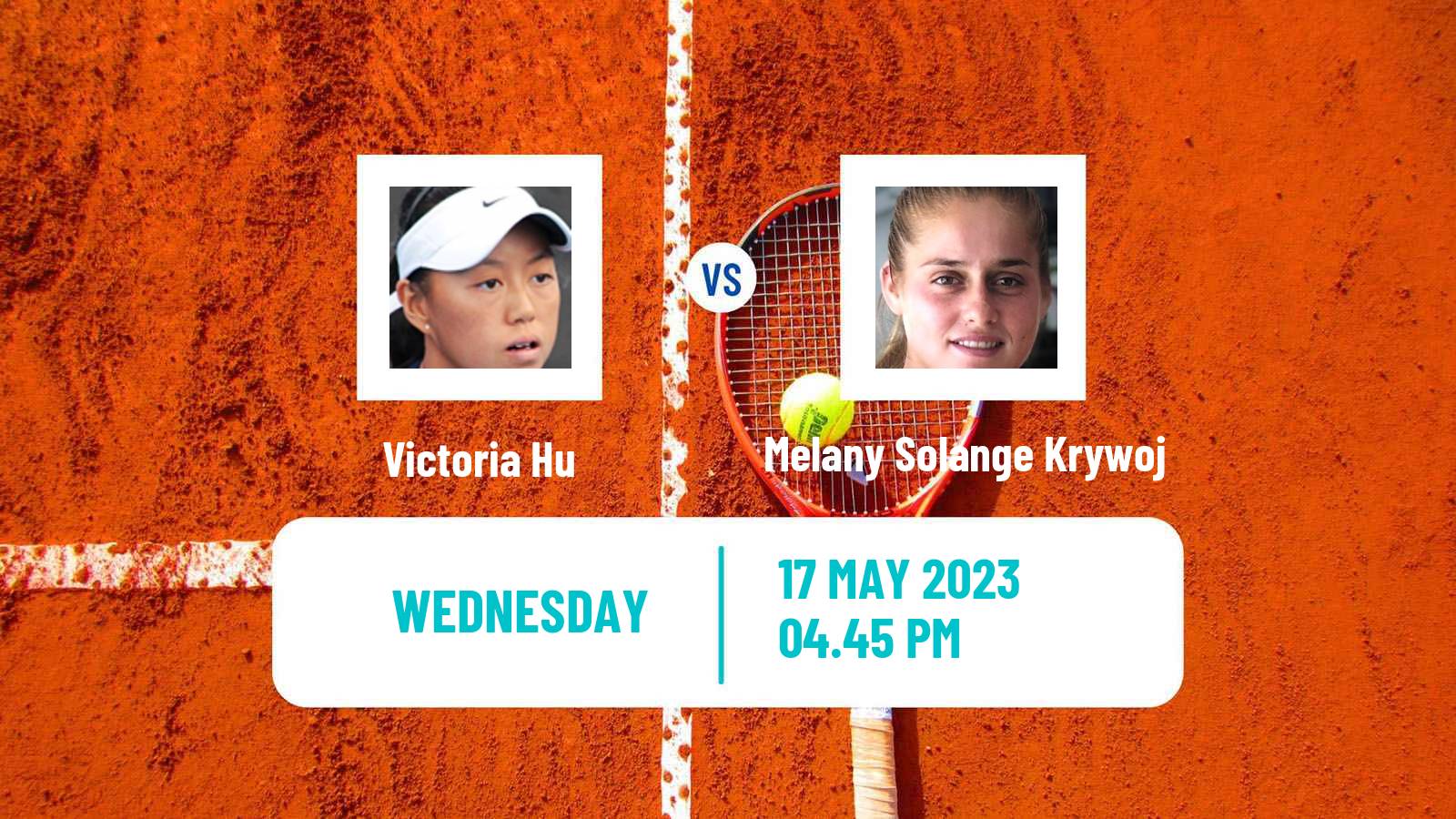 Tennis ITF W60 Pelham Al Women Victoria Hu - Melany Solange Krywoj