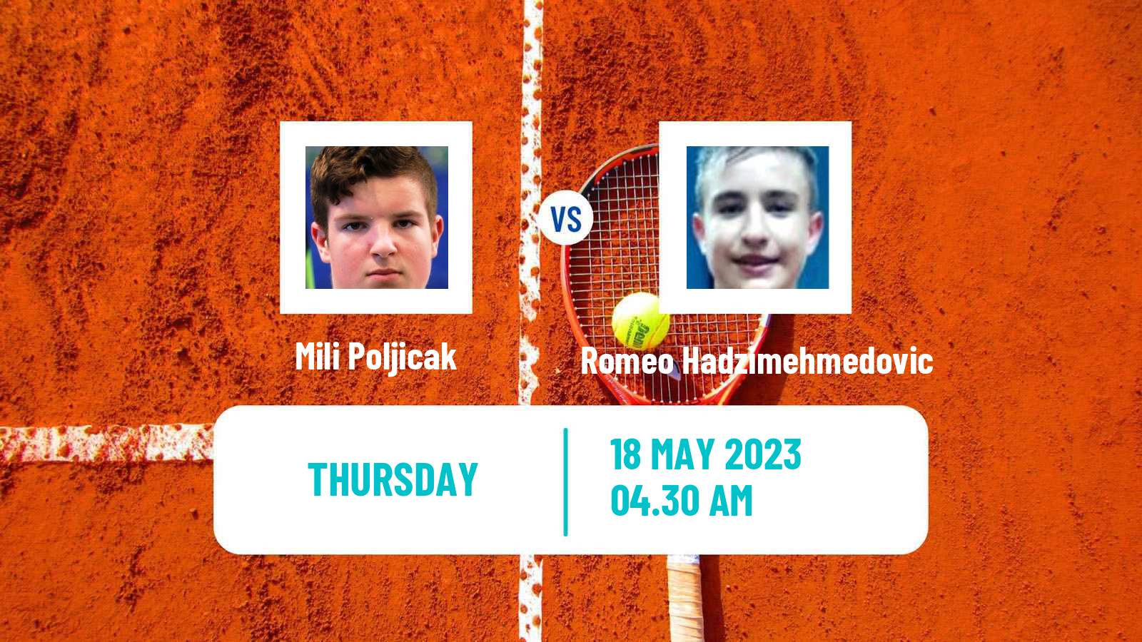 Tennis ITF M25 Kursumlijska Banja 2 Men Mili Poljicak - Romeo Hadzimehmedovic