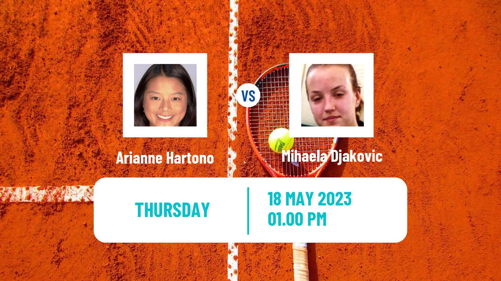 Tennis ITF W25 Monzon Women Arianne Hartono - Mihaela Djakovic