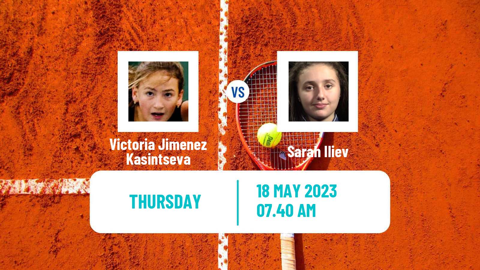 Tennis ITF W60 Saint Gaudens Women Victoria Jimenez Kasintseva - Sarah Iliev
