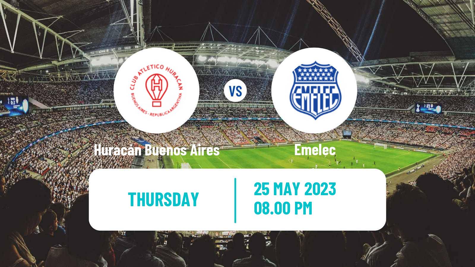 Soccer Copa Sudamericana Huracán Buenos Aires - Emelec