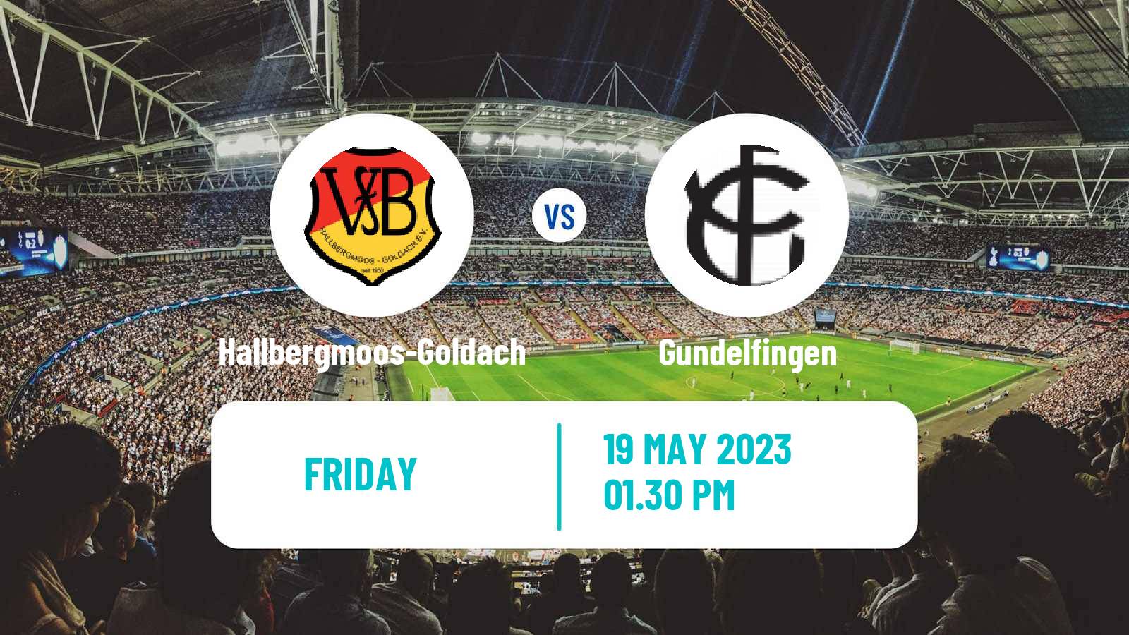Soccer German Oberliga Bayern Süd Hallbergmoos-Goldach - Gundelfingen