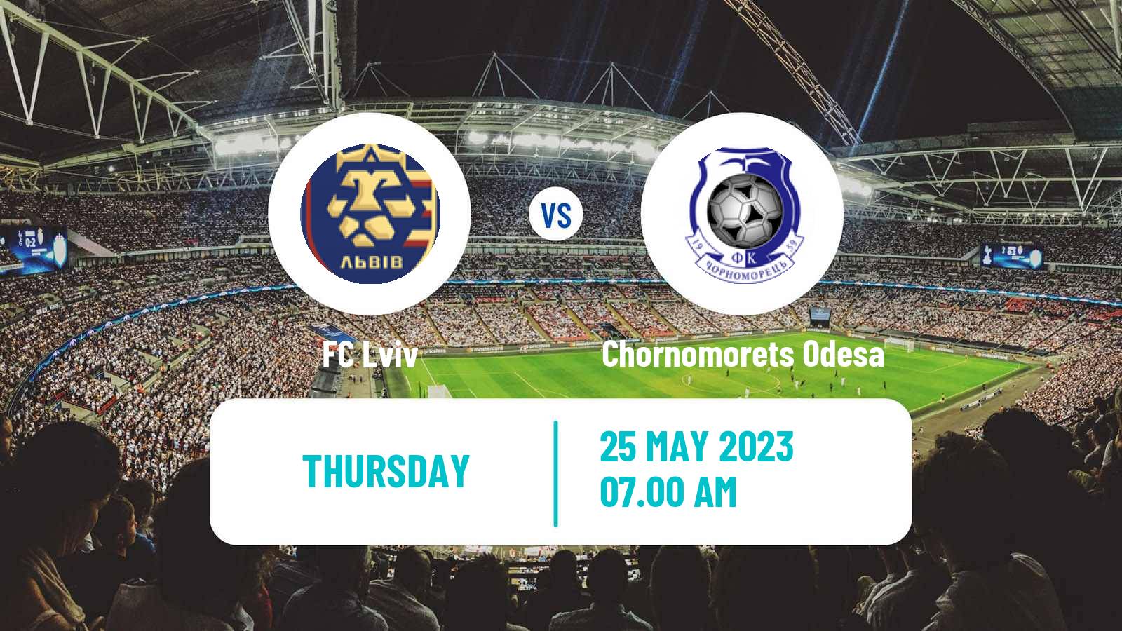 Soccer Ukrainian Premier League Lviv - Chornomorets Odesa