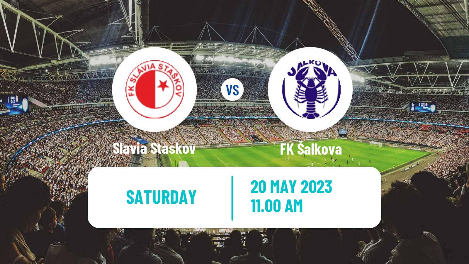 Soccer Slovak 4 Liga Central Slavia Staskov - Šalkova