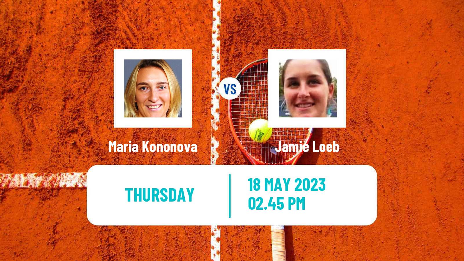 Tennis ITF W60 Pelham Al Women Maria Kononova - Jamie Loeb
