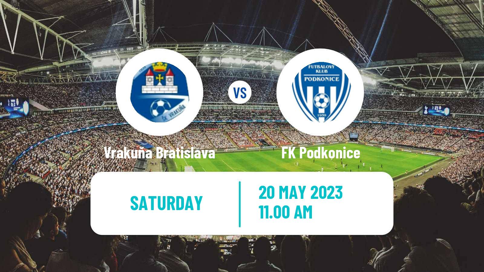 Football Slovak 3 Liga West Vrakuňa Bratislava - Podkonice