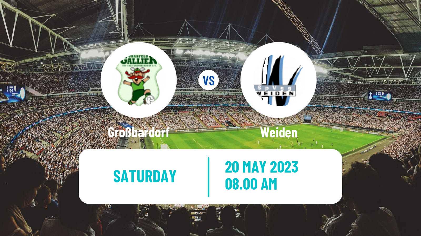 Soccer German Oberliga Bayern Nord Großbardorf - Weiden