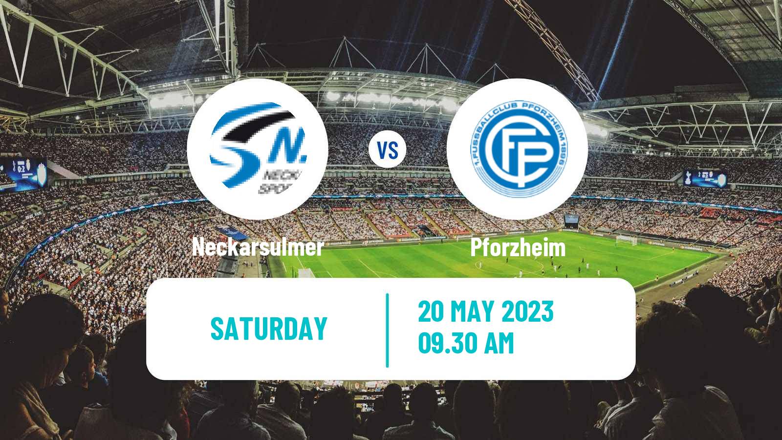 Soccer German Oberliga Baden-Württemberg Neckarsulmer - Pforzheim