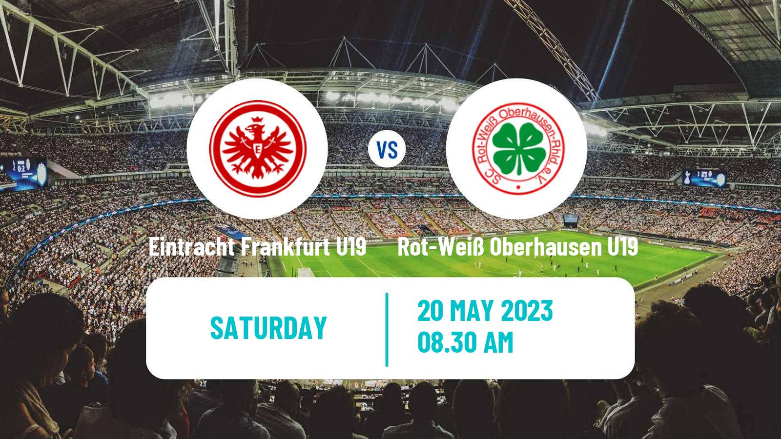 Soccer German Junioren Bundesliga Play Offs Eintracht Frankfurt U19 - Rot-Weiß Oberhausen U19