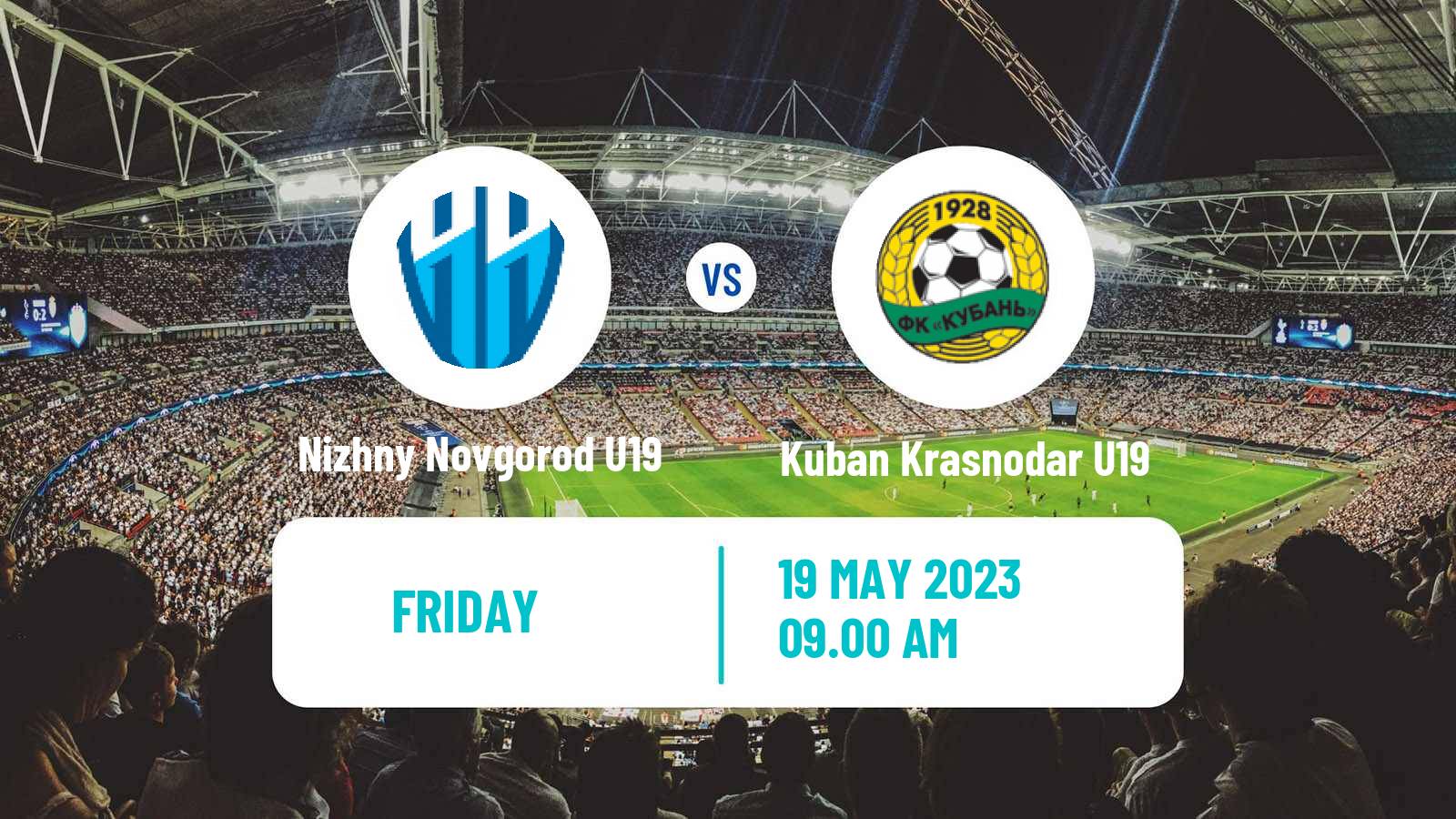 Football Russian Youth League Nizhny Novgorod U19 - Kuban Krasnodar U19