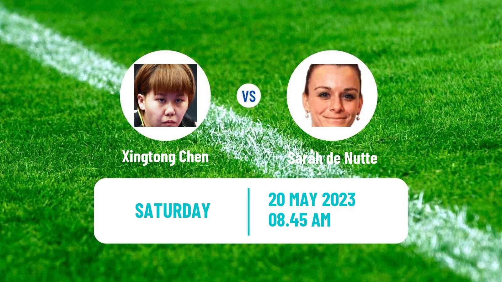 Table tennis World Championships Women Xingtong Chen - Sarah de Nutte
