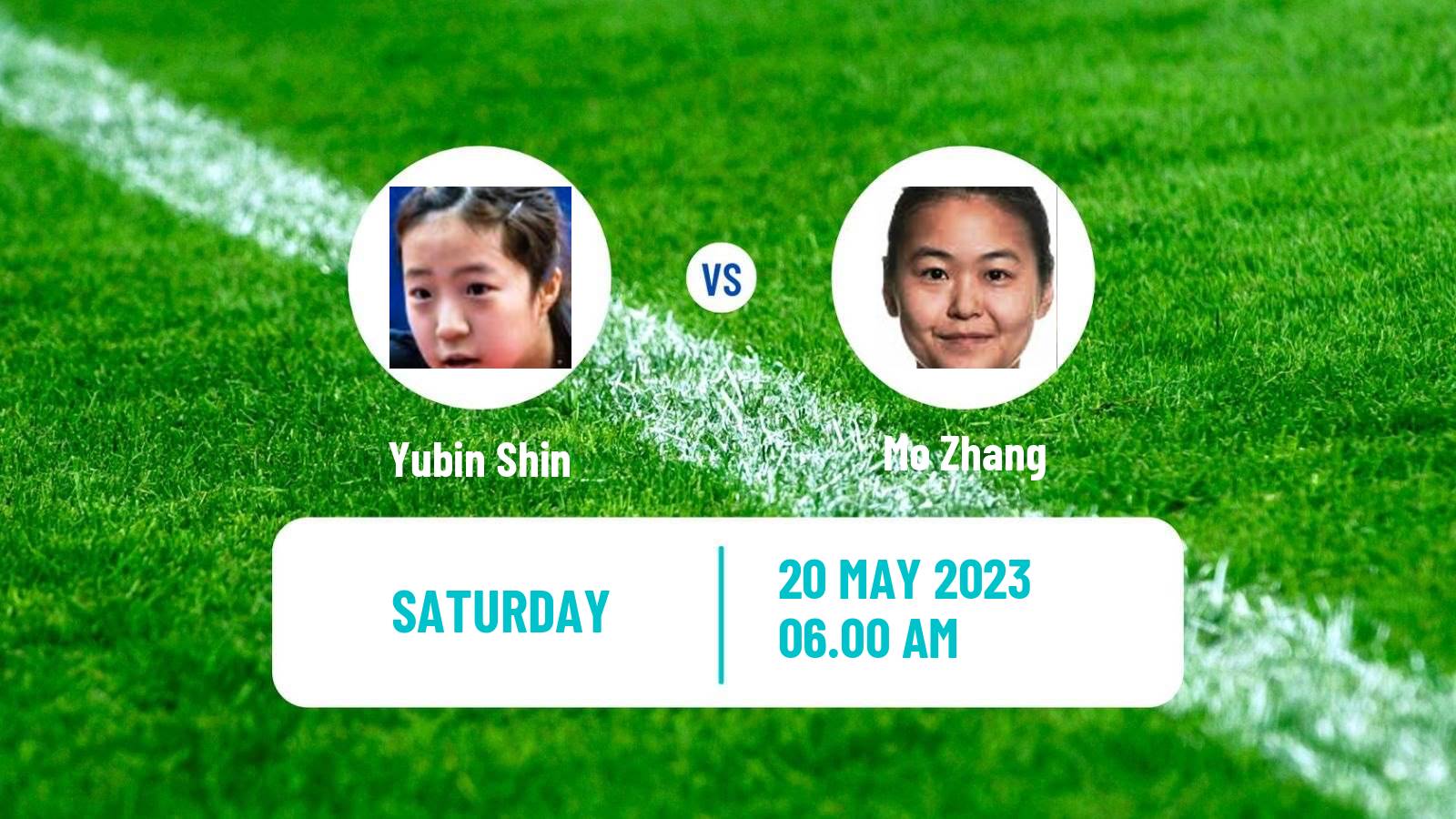 Table tennis World Championships Women Yubin Shin - Mo Zhang