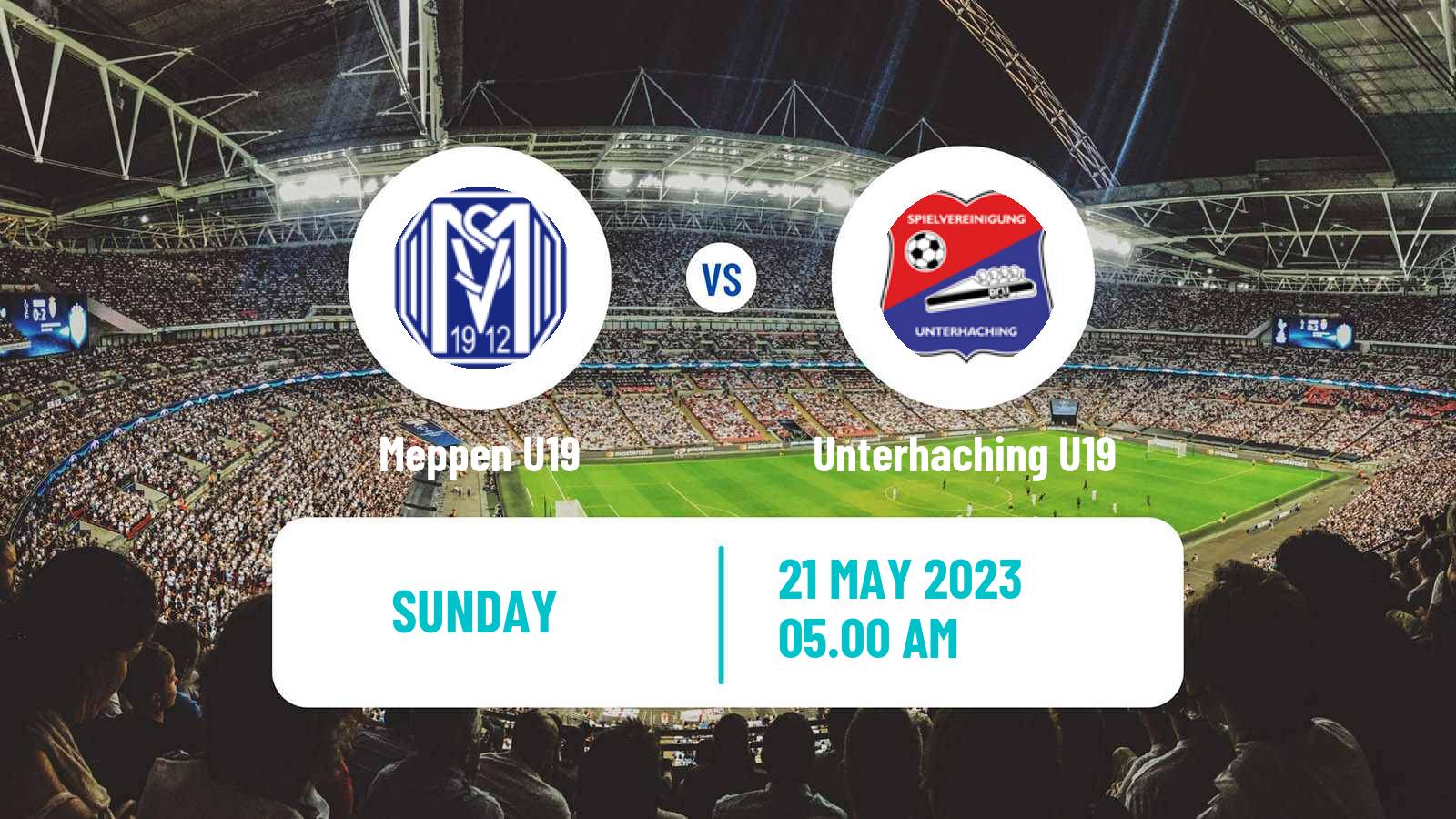Soccer German Junioren Bundesliga Play Offs Meppen U19 - Unterhaching U19
