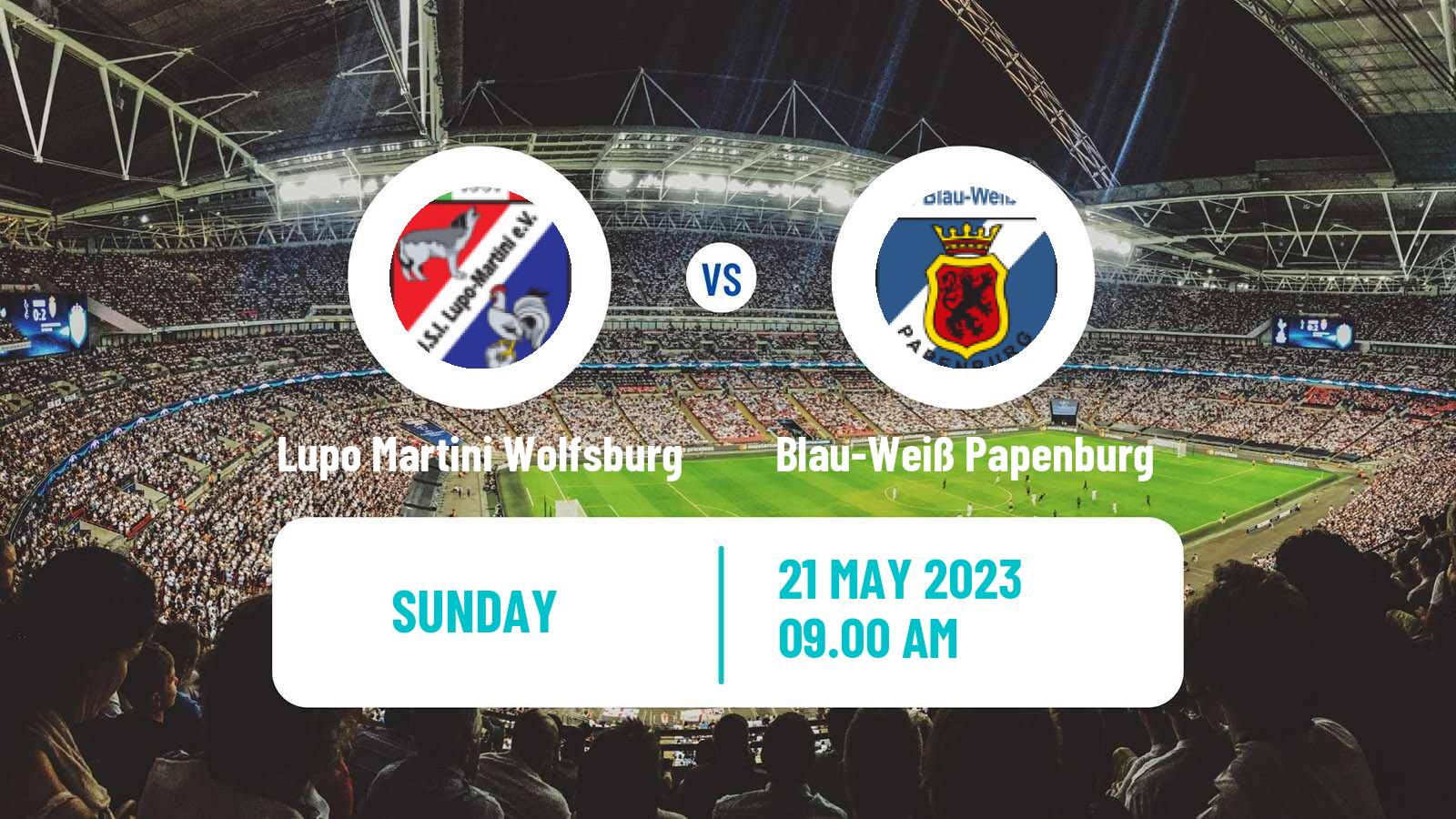 Soccer German Oberliga Niedersachsen Lupo Martini Wolfsburg - Blau-Weiß Papenburg