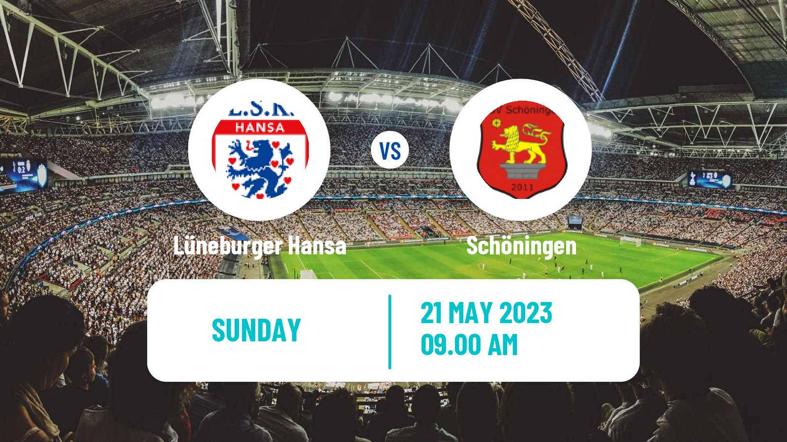 Soccer German Oberliga Niedersachsen Lüneburger Hansa - Schöningen