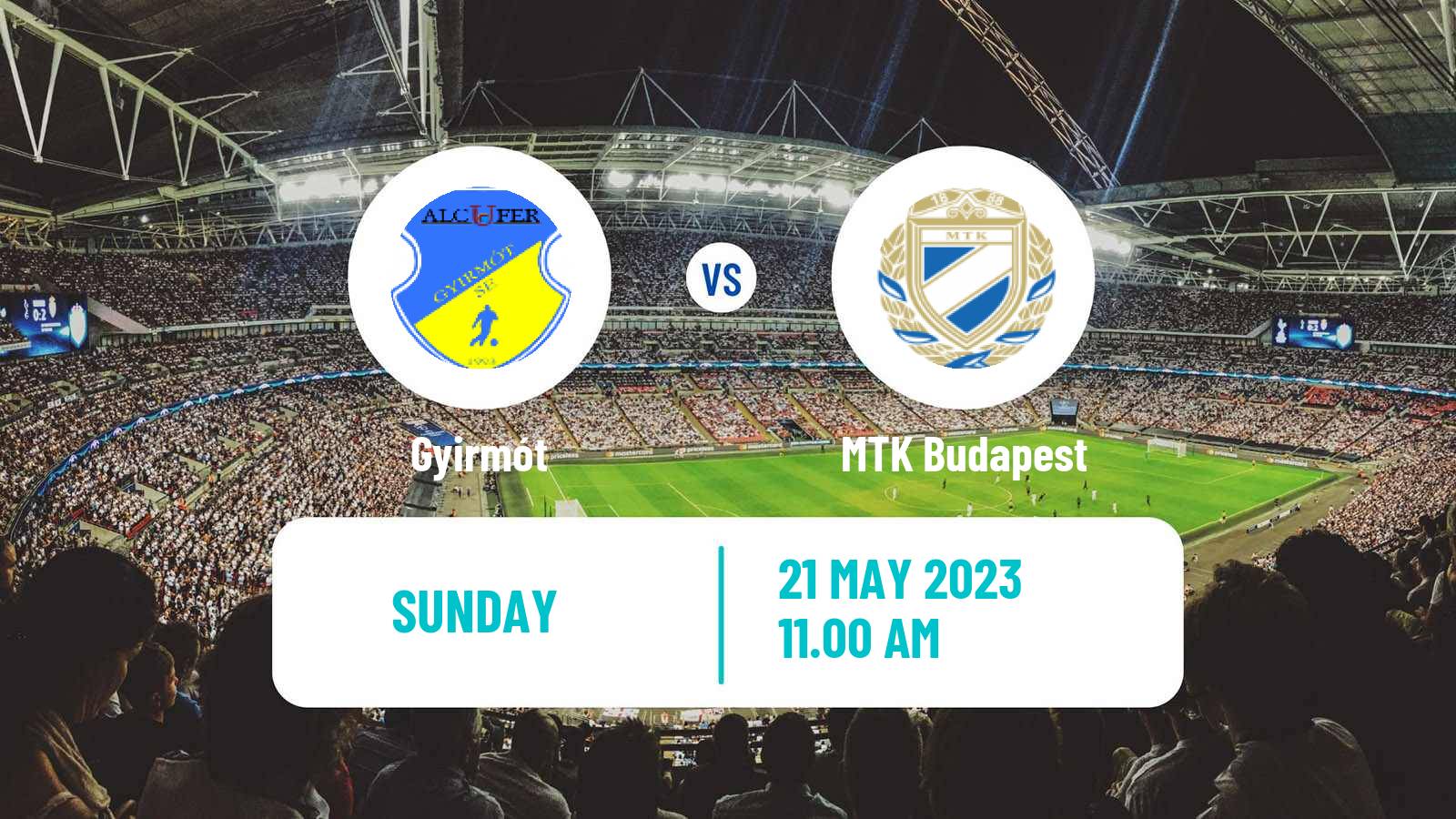 Soccer Hungarian NB II Gyirmót - MTK Budapest