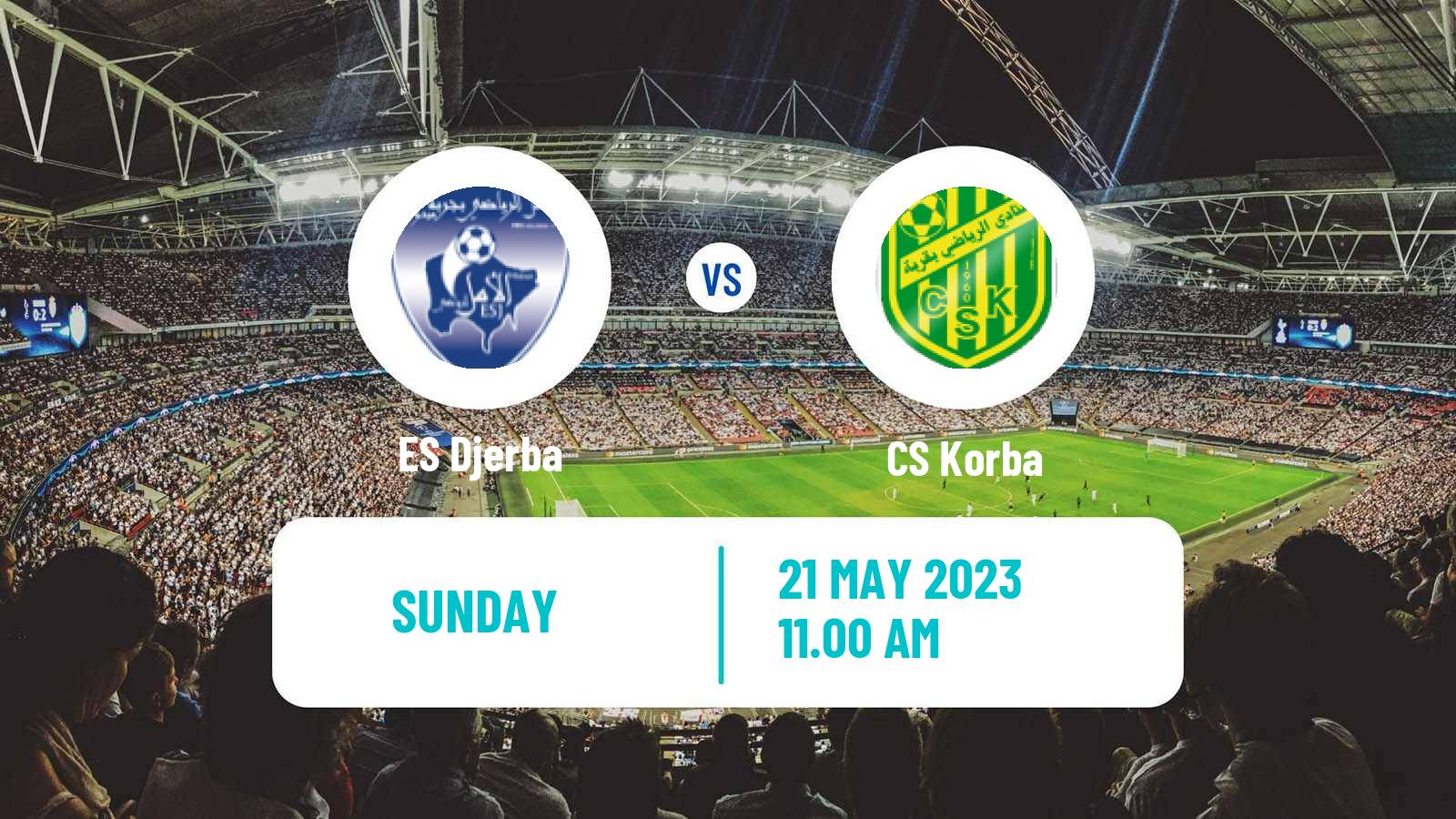 Soccer Tunisian Ligue 2 ES Djerba - Korba