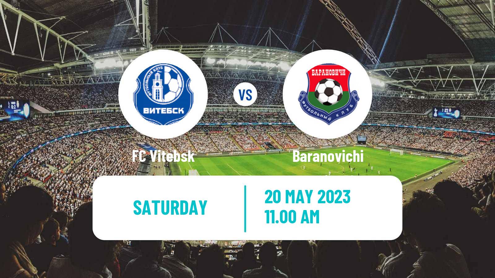 Soccer Belarusian Pershaya Liga Vitebsk - Baranovichi