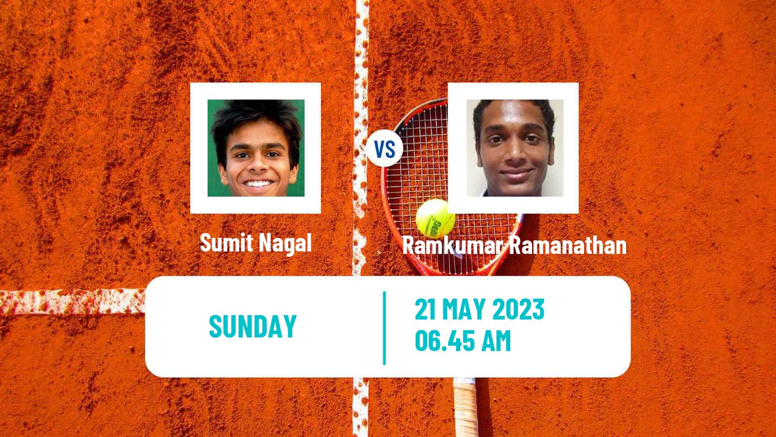 Tennis Skopje Challenger Men Sumit Nagal - Ramkumar Ramanathan