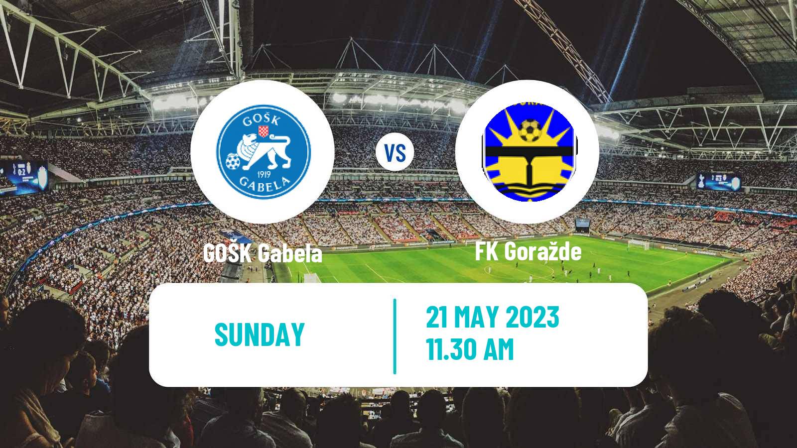 Soccer Bosnian Prva Liga FBiH GOŠK Gabela - Goražde