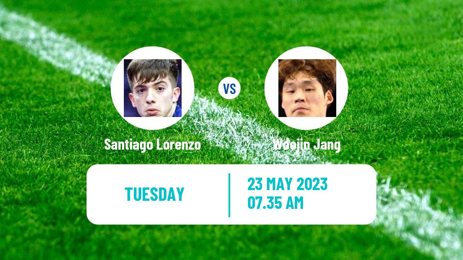 Table tennis World Championships Men Santiago Lorenzo - Woojin Jang