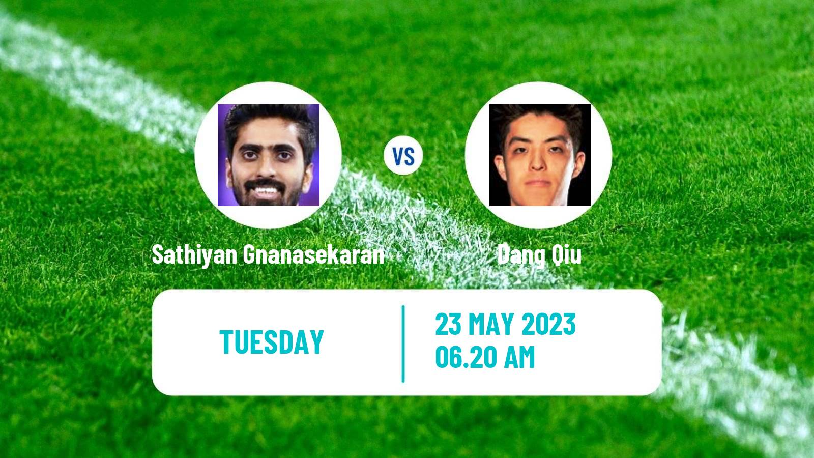 Table tennis World Championships Men Sathiyan Gnanasekaran - Dang Qiu