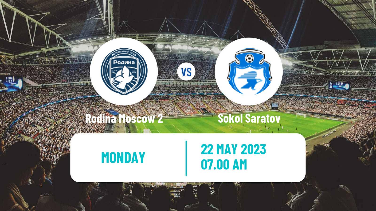 Soccer Russian FNL 2 Group 3 Rodina Moscow 2 - Sokol Saratov