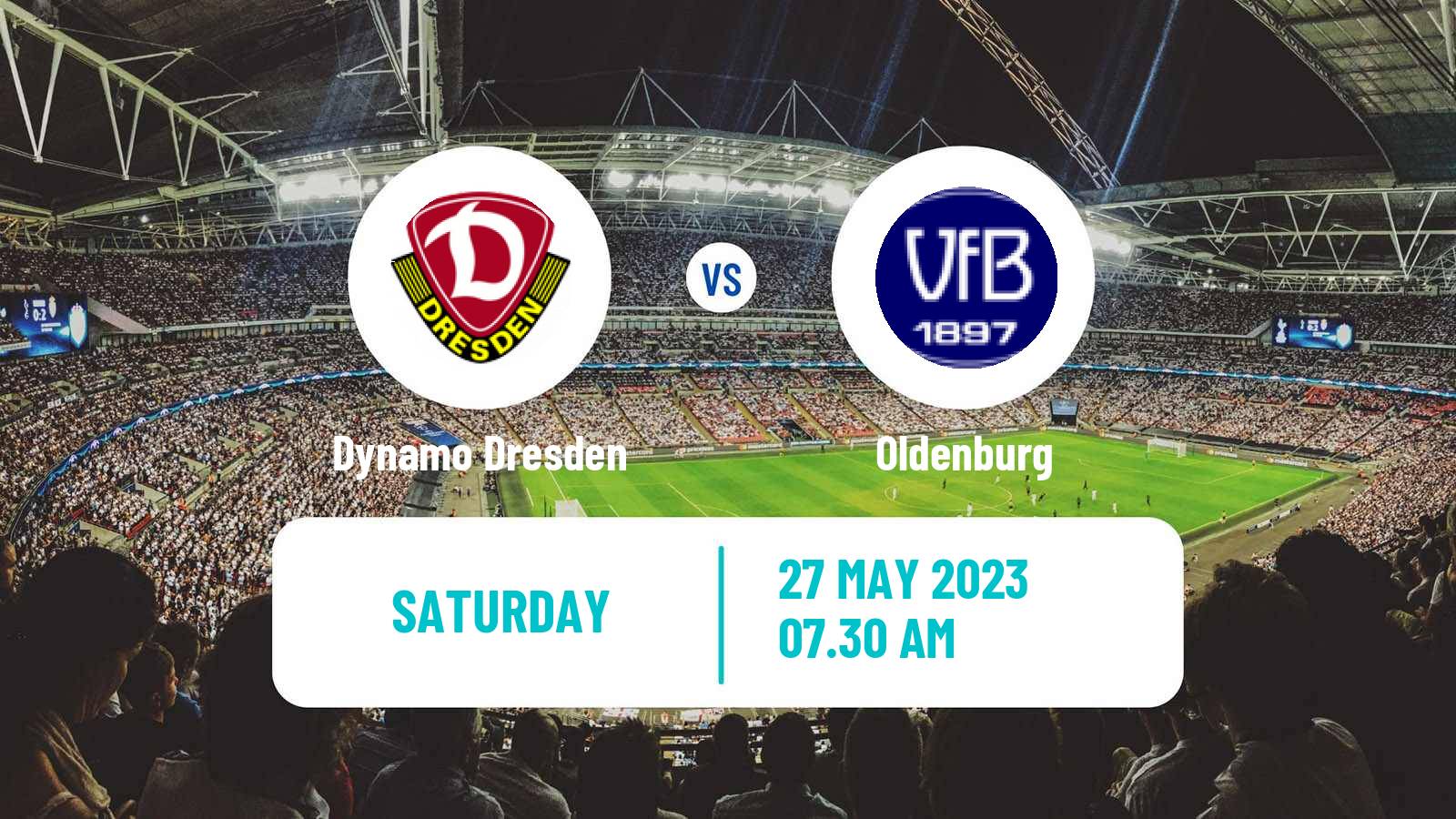 Soccer German 3 Bundesliga Dynamo Dresden - Oldenburg