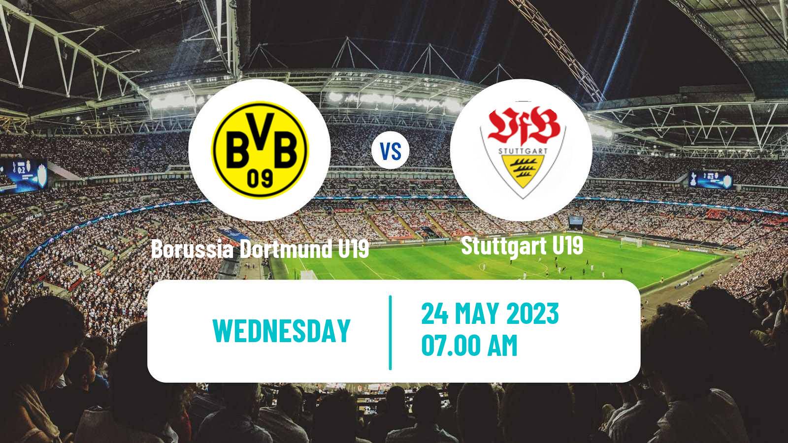 Football German Junioren Bundesliga Play Offs Borussia Dortmund U19 - Stuttgart U19