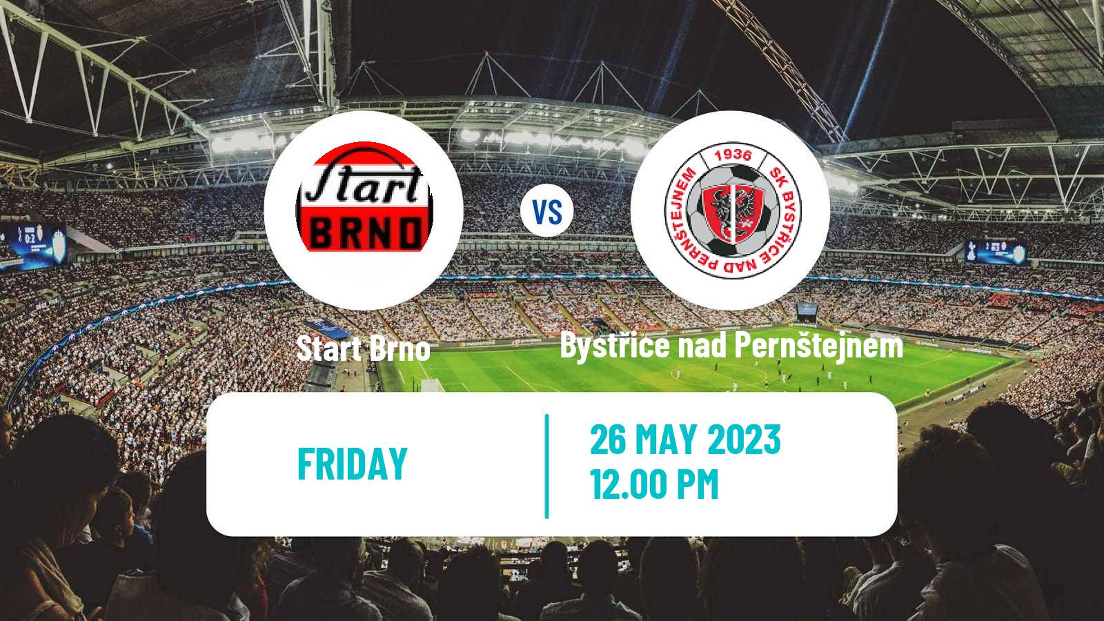 Soccer Czech Division D Start Brno - Bystřice nad Pernštejnem