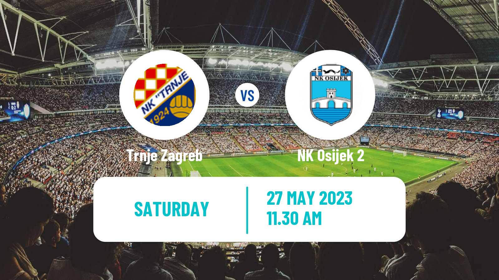 Soccer Croatian Druga NL Trnje Zagreb - Osijek 2