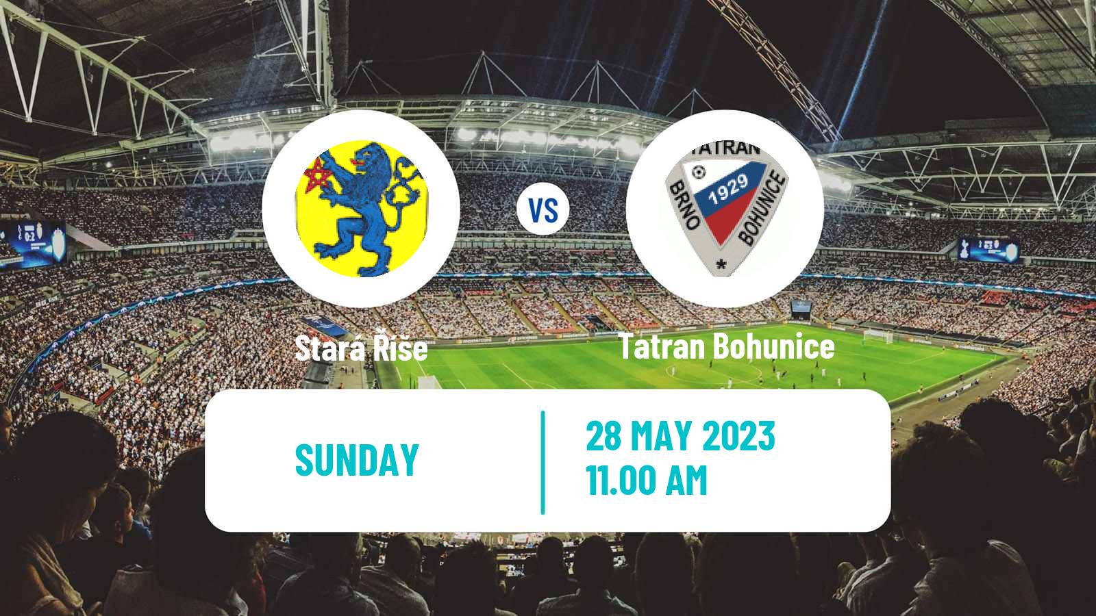 Soccer Czech Division D Stará Říše - Tatran Bohunice