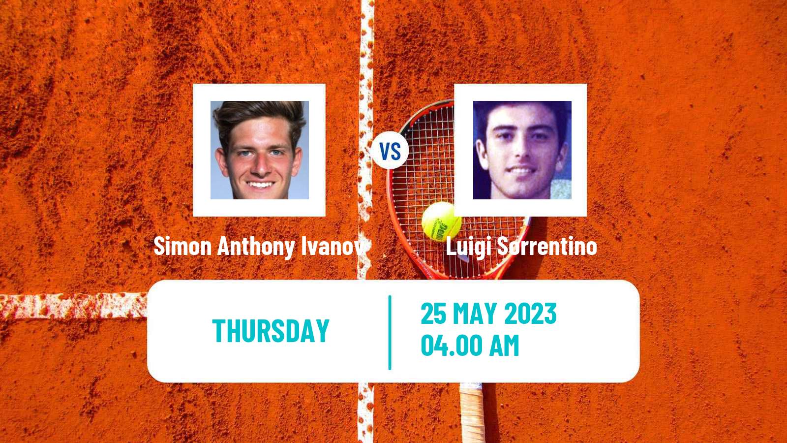 Tennis ITF M15 Pazardzhik 2 Men Simon Anthony Ivanov - Luigi Sorrentino