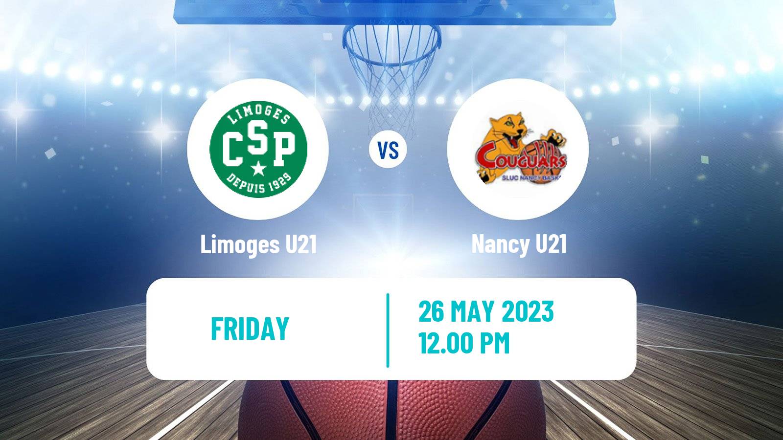 Basketball French Espoirs U21 Basketball Limoges U21 - Nancy U21