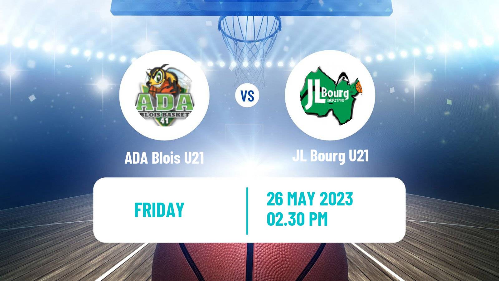Basketball French Espoirs U21 Basketball ADA Blois U21 - JL Bourg U21