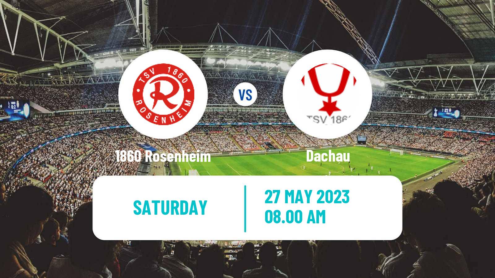 Soccer German Oberliga Bayern Süd 1860 Rosenheim - Dachau