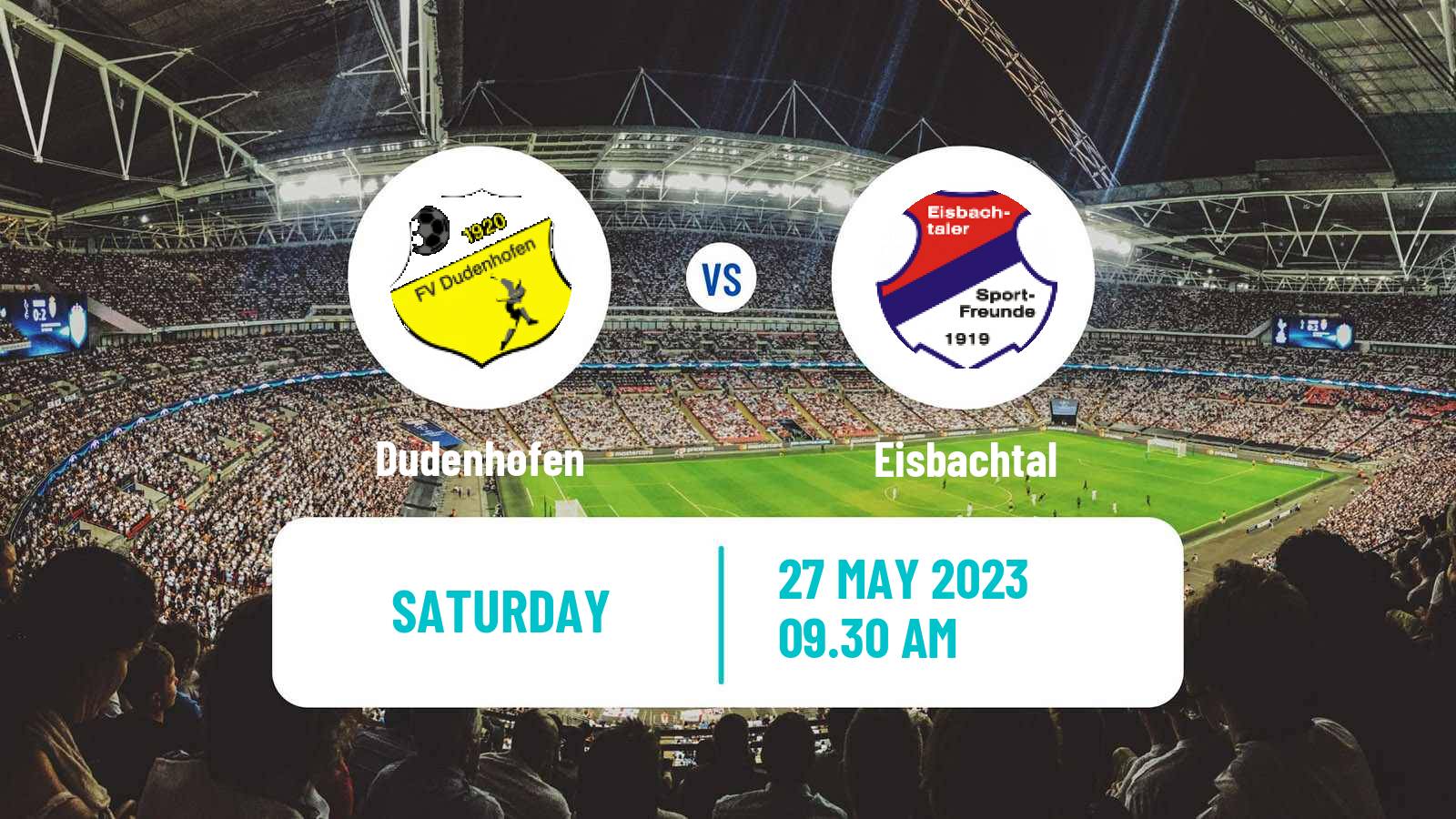 Soccer German Oberliga Rheinland-Pfalz/Saar Dudenhofen - Eisbachtal