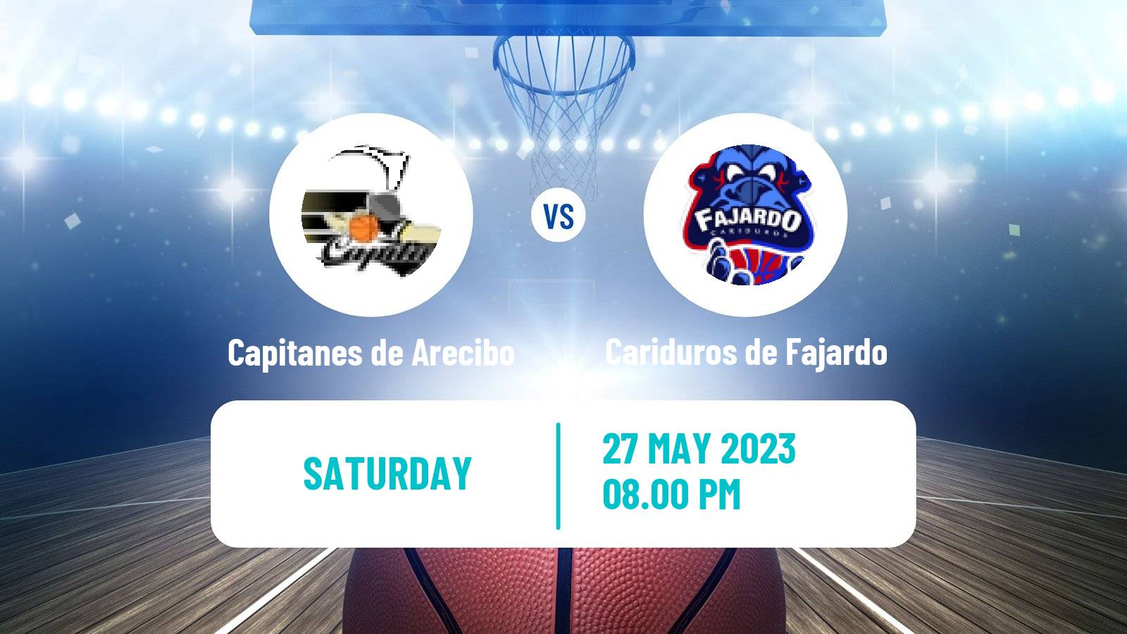Basketball Puerto Rican BSN Capitanes de Arecibo - Cariduros de Fajardo