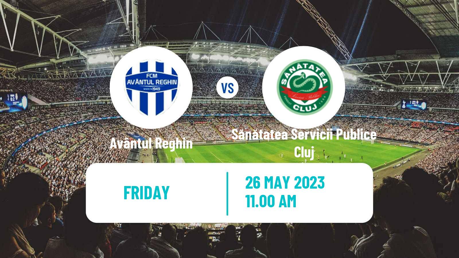 Soccer Romanian Liga 3 - Seria 9 Avântul Reghin - Sănătatea Servicii Publice Cluj