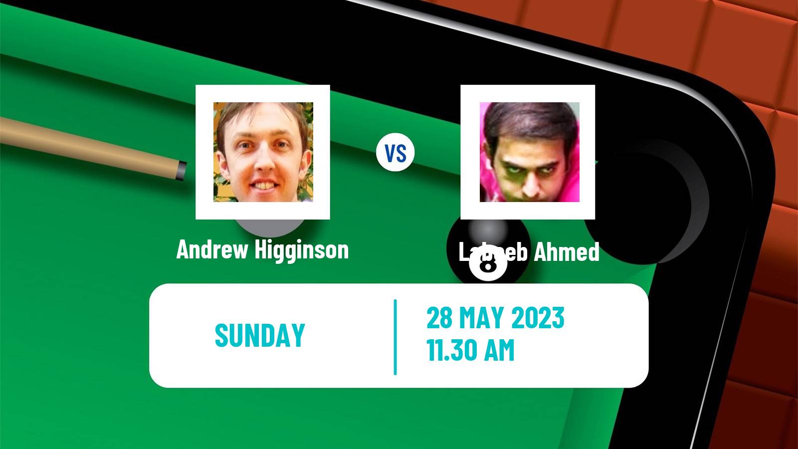 Snooker Qualifying School 1 Andrew Higginson - Labeeb Ahmed