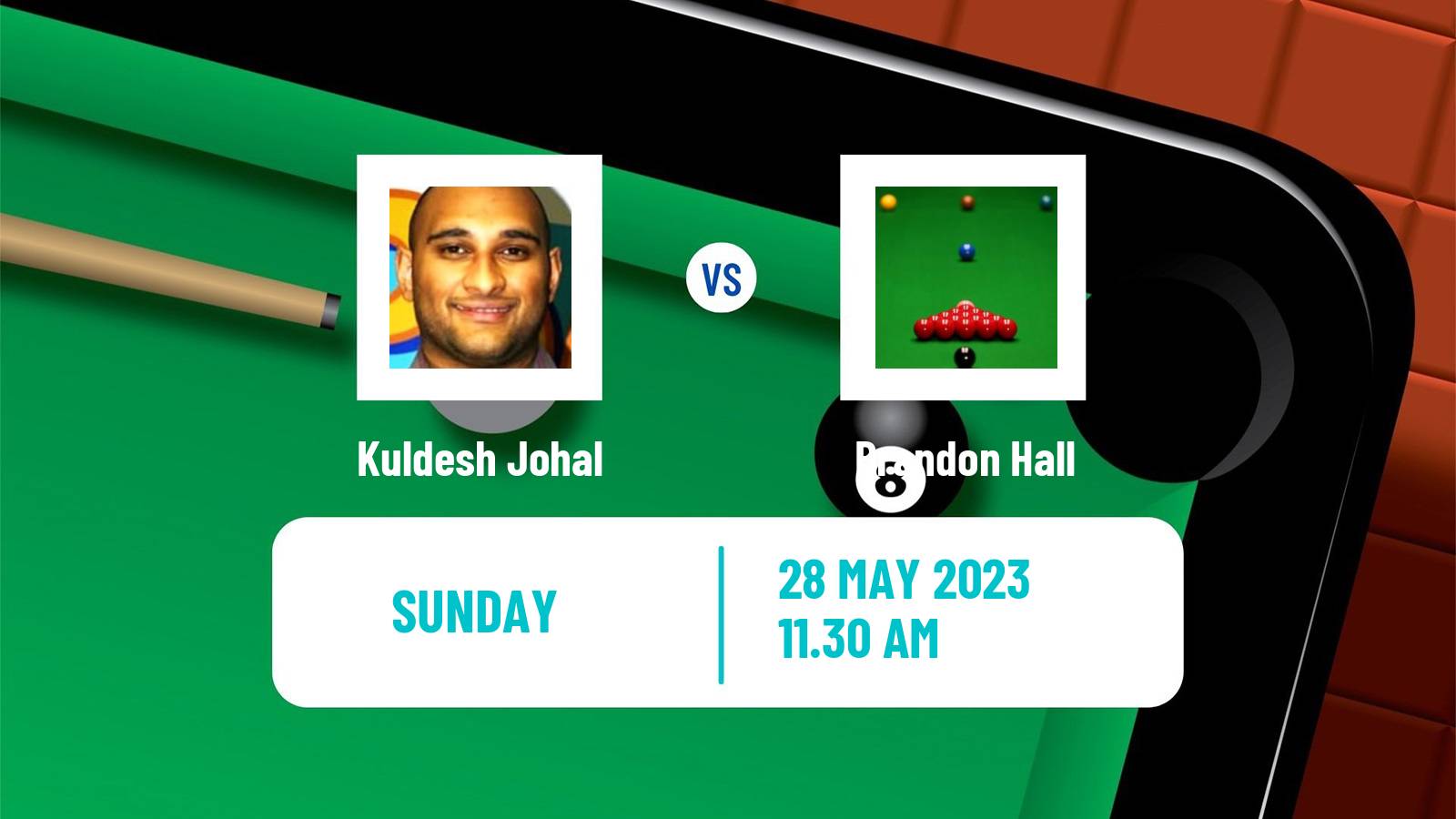 Snooker Qualifying School 1 Kuldesh Johal - Brandon Hall