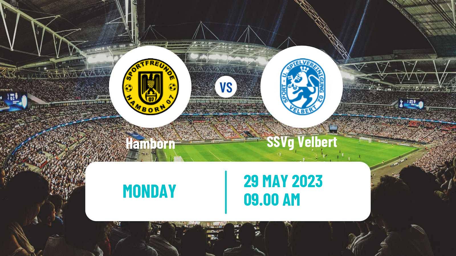 Soccer German Oberliga Niederrhein Hamborn - Velbert