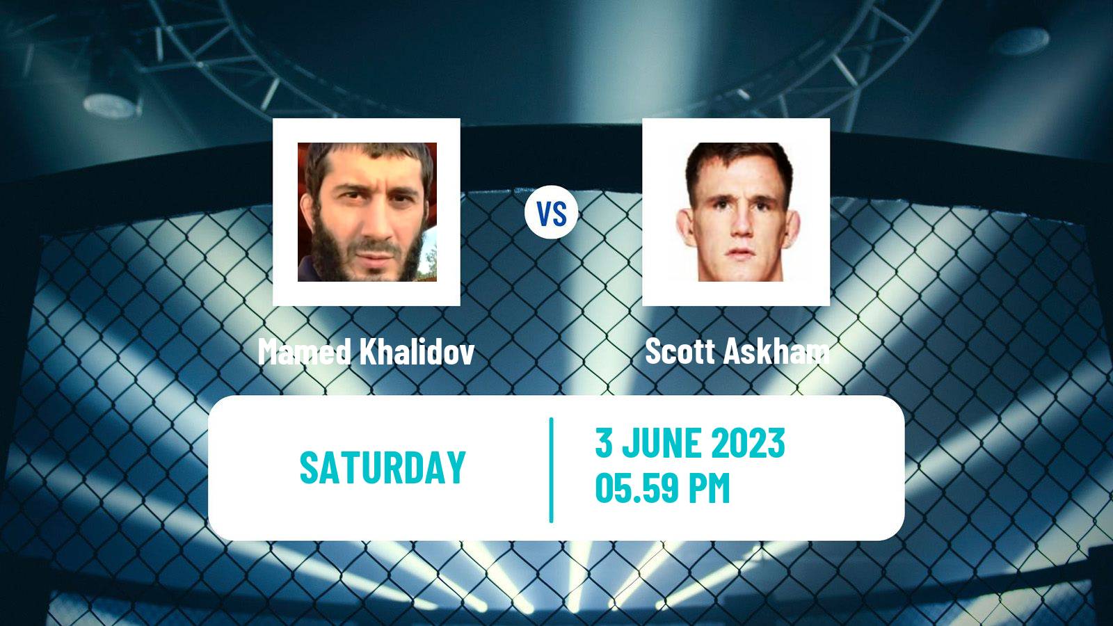 MMA Middleweight Ksw Men Mamed Khalidov - Scott Askham