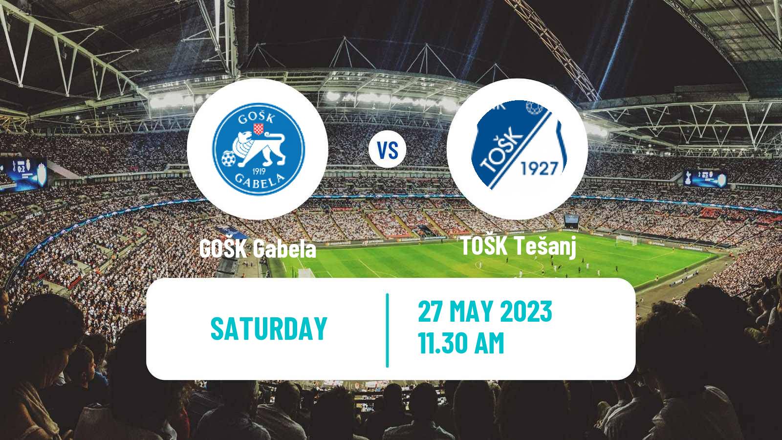 Soccer Bosnian Prva Liga FBiH GOŠK Gabela - TOŠK Tešanj