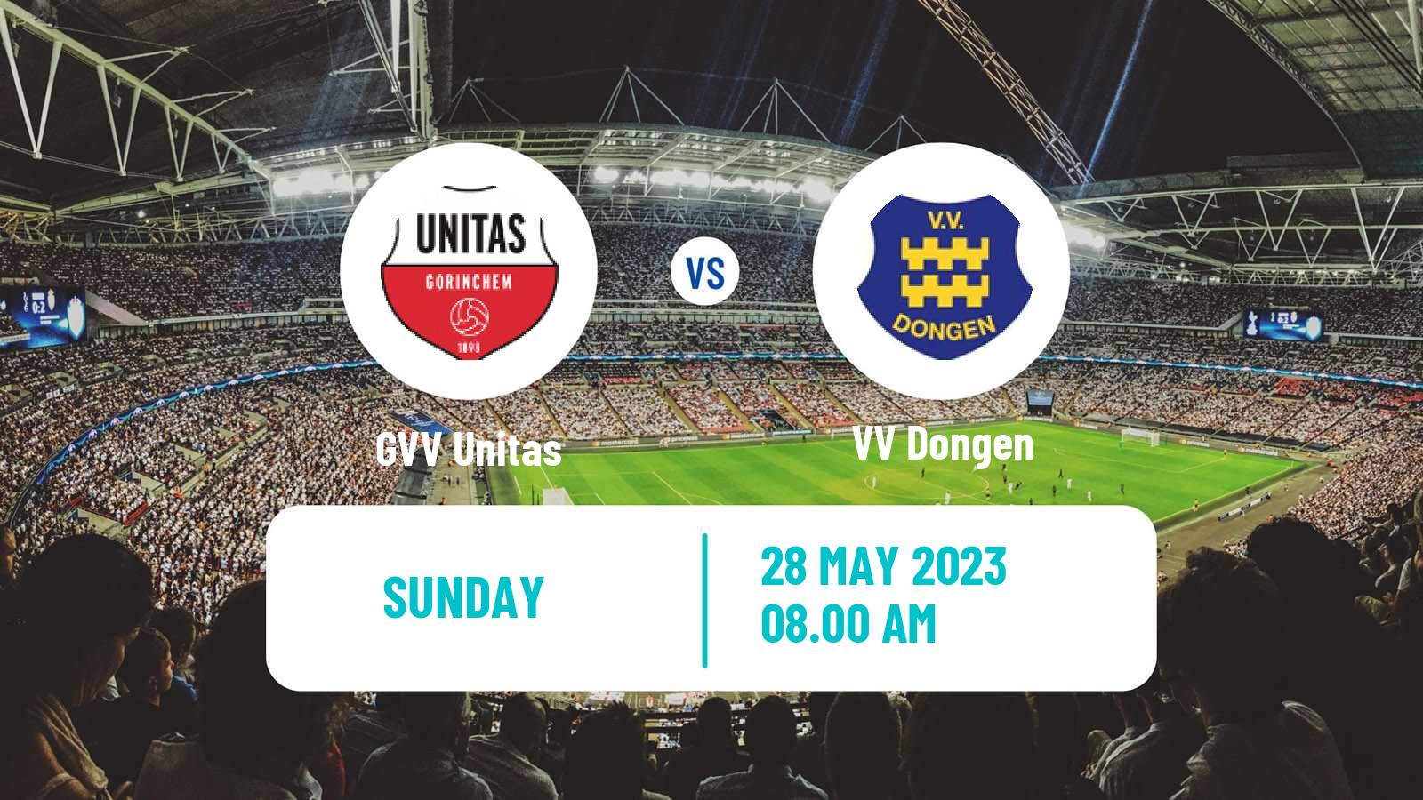 Soccer Dutch Derde Divisie GVV Unitas - Dongen