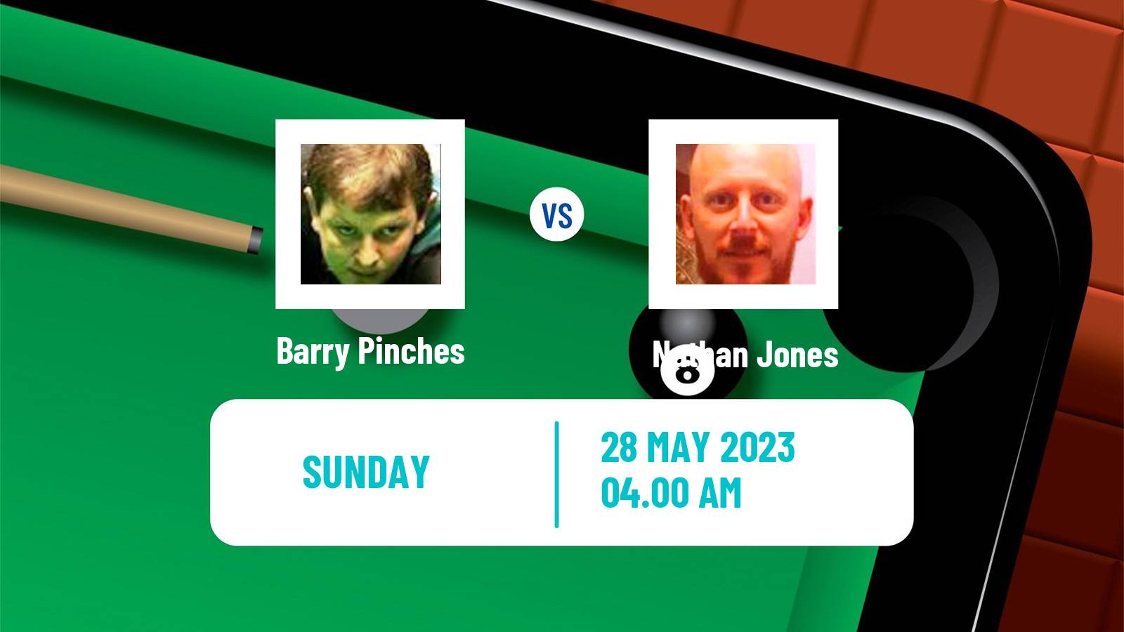 Snooker Qualifying School 1 Barry Pinches - Nathan Jones