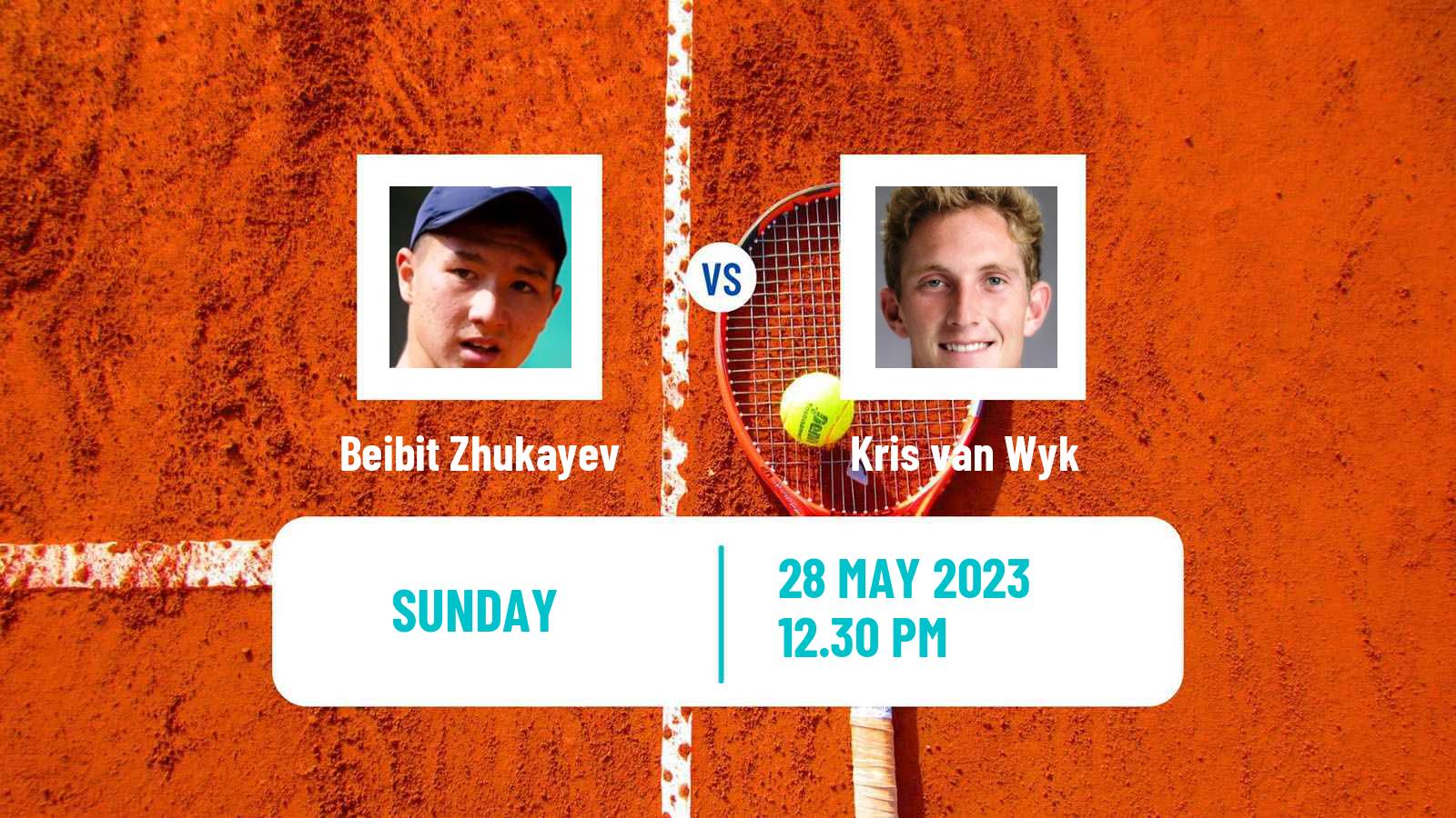 Tennis Little Rock Challenger Men 2023 Beibit Zhukayev - Kris van Wyk