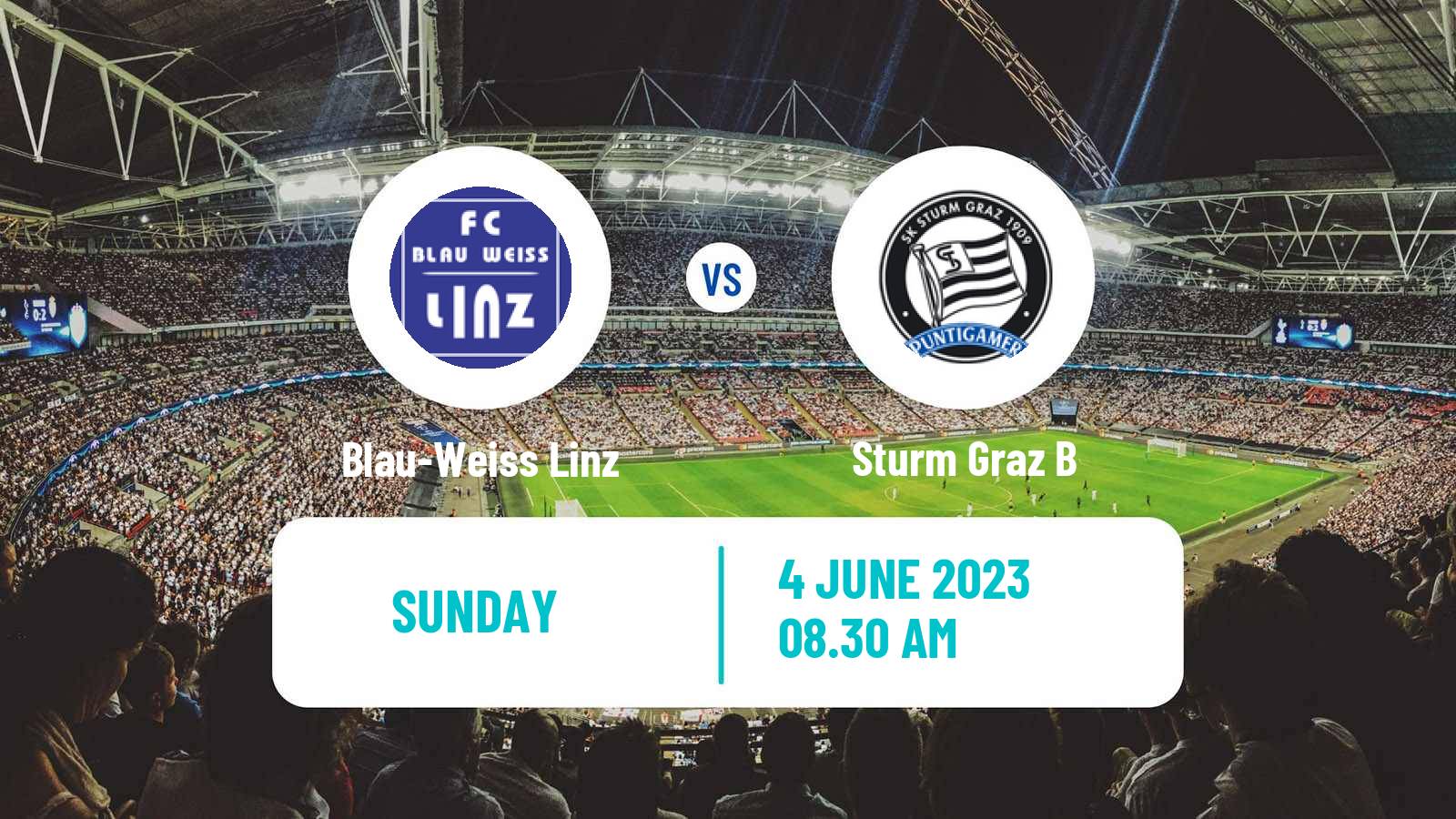 Soccer Austrian 2 Liga Blau-Weiss Linz - Sturm Graz B